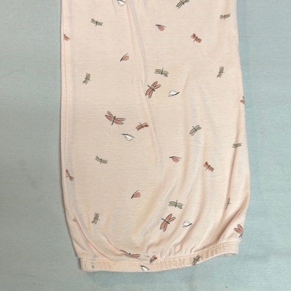 Carter's LIKE NEW Pink Nightgown Pajamas with Dragonfly Print - Picture 4 of 5